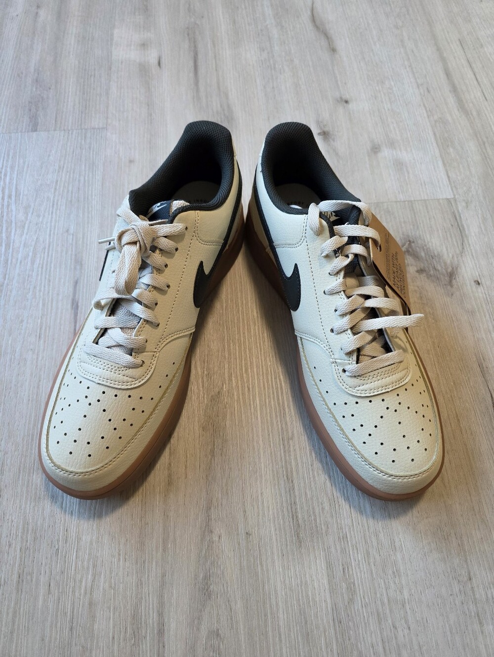 Nike Court Vision Low Light Khaki Gum HV4506-200 Size 12 - Picture 2 of 10